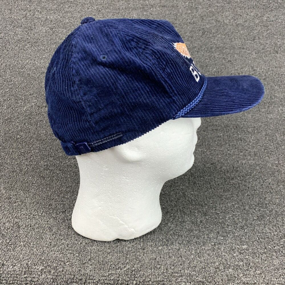 VTG Buick Navy Blue Corduroy Rope Hat Cap Adjustable Embroidered Eagle - Picture 5 of 8